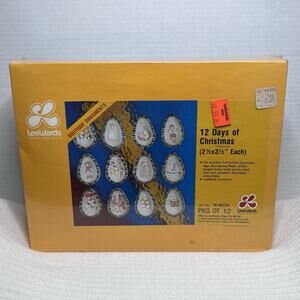 VTG 1976 LeeWards 12 Days of Christmas Boutique Ornaments Kit SEALED